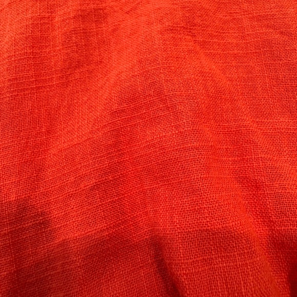 Red Crop Halter Corset Top 100% cotton Size M - Picture 9 of 9